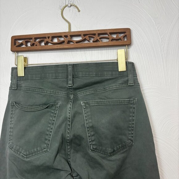 Uniqlo Green Jeans Stretch Pull On Solid Waist 27-30 Casual Cotton Spandex Women - Picture 3 of 5